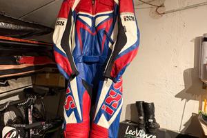 Tuta in pelle 2 pezzi IXS taglia 52