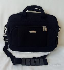 Borsa porta PC Roncato nera con tracolla removibil