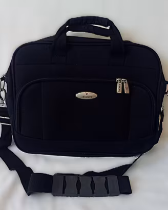 Borsa porta PC Roncato nera con tracolla removibil
