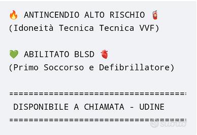 Ingegnere-Addetto Antincendio Alto Rischio e BLSD