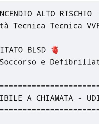Ingegnere-Addetto Antincendio Alto Rischio e BLSD