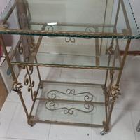 CARRELLO TV FERRO BATTUTO