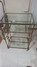 CARRELLO TV FERRO BATTUTO