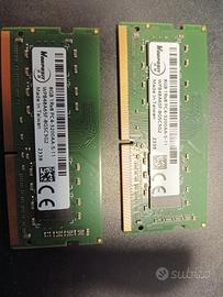 16 GB RAM Ddr4 per notebook 