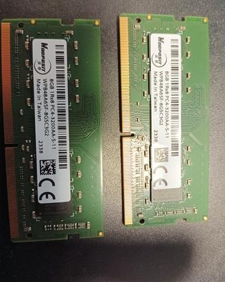 16 GB RAM Ddr4 per notebook 