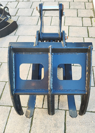 Pinza meccanica per tronchi - mini escavatore