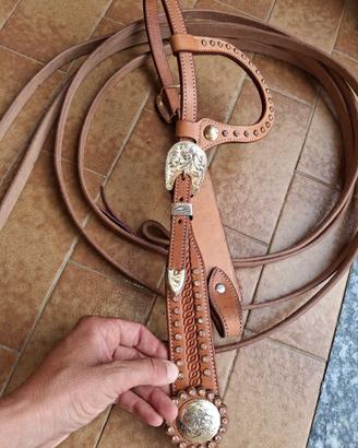 Testiera western+ redini