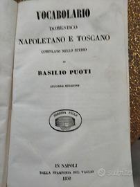 vocabolario Napoletano e Toscano 1850 