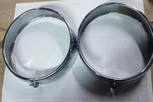 CORNICI FARO ACCIAIO CROMATO FIAT 600