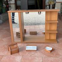 Specchiera bagno con contenitore 