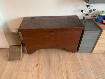 Baule Antico da Viaggio con Locandine Epoca 1909