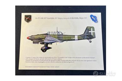 Litografia Junkers Ju 87 "Picchiatello" Formato A4