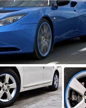 Kit Protezione CERCHI in lega BLU Striscia Adesiva