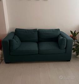 Divano letto color petrolio