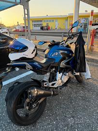 BMW G310R Blu con scarico Mivv