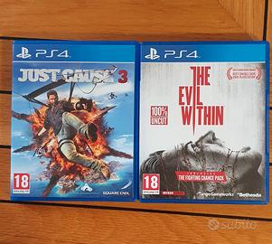 Giochi PS4 - Just Cause 3 & The Evil Within 