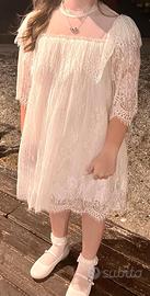 Abito in pizzo Twin Set taglia 10 anni con fiocco 