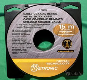 Cavo coassiale blindato antenna TV 15 MT