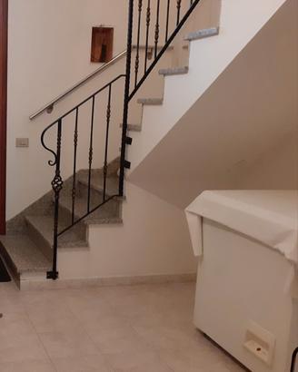 ringhiera in ferro battuto per scala
