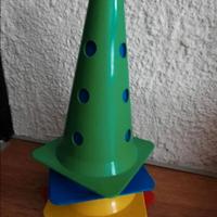 cerchi e coni educativi per giochi palestra