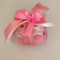 Scarpine da neonato lavorazione uncinetto a mano