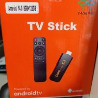 Tv stick q96 android 14.0 8gb-128gb telecomando