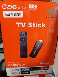 Tv stick q96 android 14.0 8gb-128gb telecomando