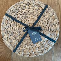 Set di 6 tovagliette tonde sottopiatti fatti a man