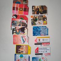 Schede telefoniche vintage da collezione