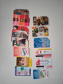 Schede telefoniche vintage da collezione