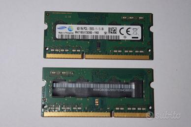 8 GB 2x Samsung 4GB DDR3 SO-DIMM 1600MHz RAM