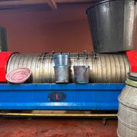 pressa torchio per uva 3500 kg orizzontale