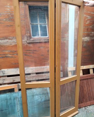 infissi legno balcone