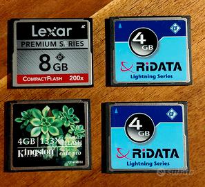Compact Flash lotto da 20 gb