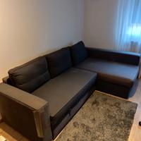 Divano letto 3 posti con chaise longue a sinistra 