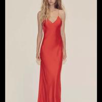 VESTITO LUNGO SATINATO SCHIENA SCOPERTA