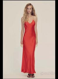 VESTITO LUNGO SATINATO SCHIENA SCOPERTA