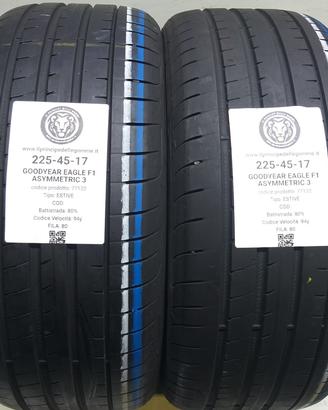 2 GOMME 225 45 17 GOODYEAR A77122