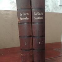 2 Libri antichi del 1899. "Charité Sacerdotale"