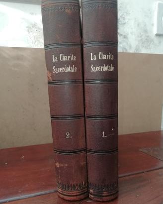 2 Libri antichi del 1899. "Charité Sacerdotale"