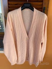 Maxi Cardigan Rosa Cipria L/XL