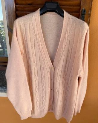 Maxi Cardigan Rosa Cipria L/XL