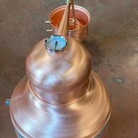 Alambicco da 50 litri a serpentina, distillatore.