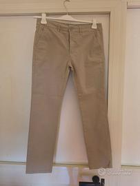 Pantaloni Sorbino Tg. 46 Beige Cotone Estivi