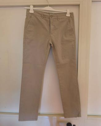 Pantaloni Sorbino Tg. 46 Beige Cotone Estivi