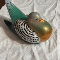 Ciotola  piccione in porcellana di Mangani vintage