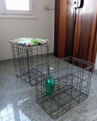 Cubo industrial  filo di acciaio inox solidissimo 