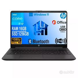 NOTEBOOK HP I7-12 RAM 16GB SSD 1256GB W11PRO + OFF