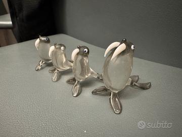 Set Trichechi Vintage in Vetro Soffiato – Murano