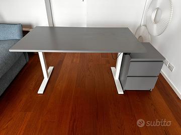 Scrivania regolabile elettricamente Rodulf 140x80